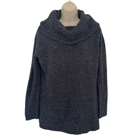 Denim & Supply Ralph Lauren Woman's Sz S Black Cowl Neck Knit Pullover Sweater - Picture 1 of 7